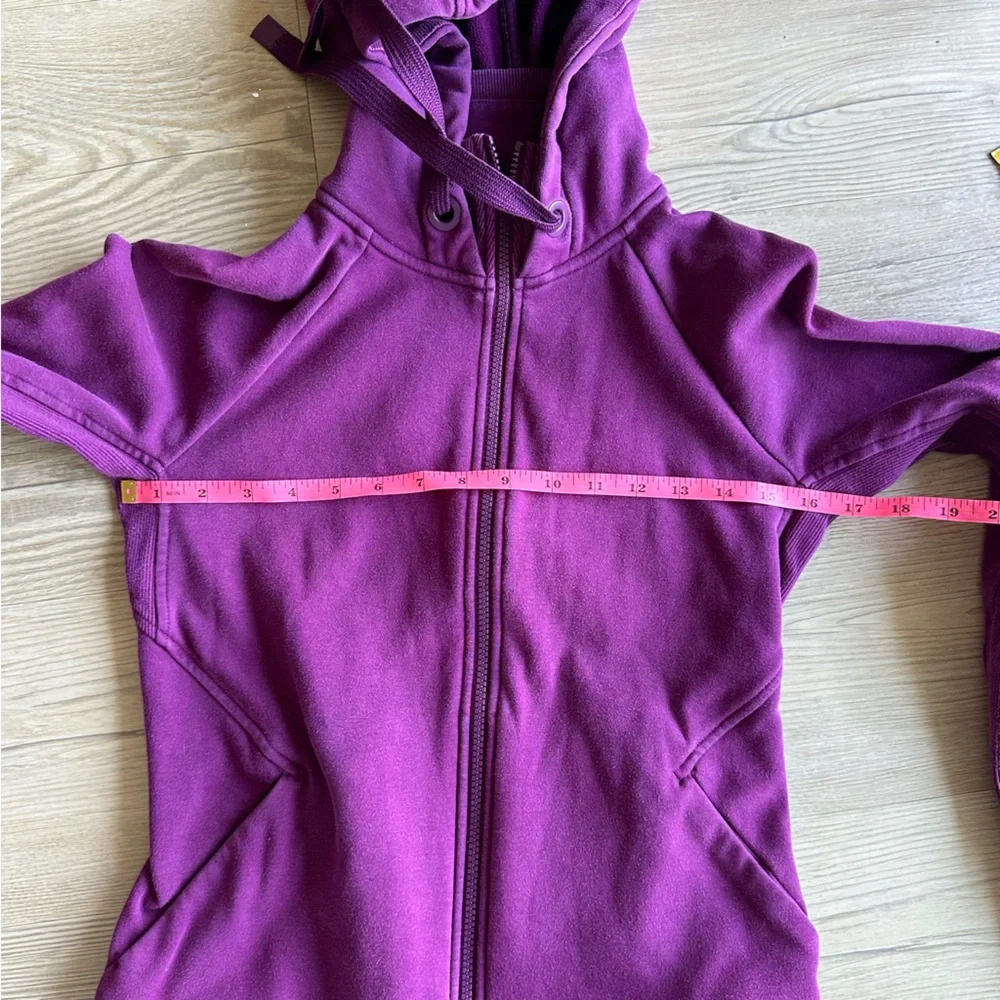 Athleta Triumph Hooded Sweatshirt size small Zip Jacket Purple 486251 - Picture 12 of 13